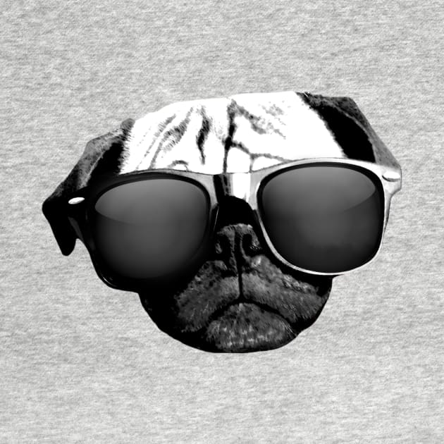 Pug Face in Sunglasses by AiReal Apparel by airealapparel